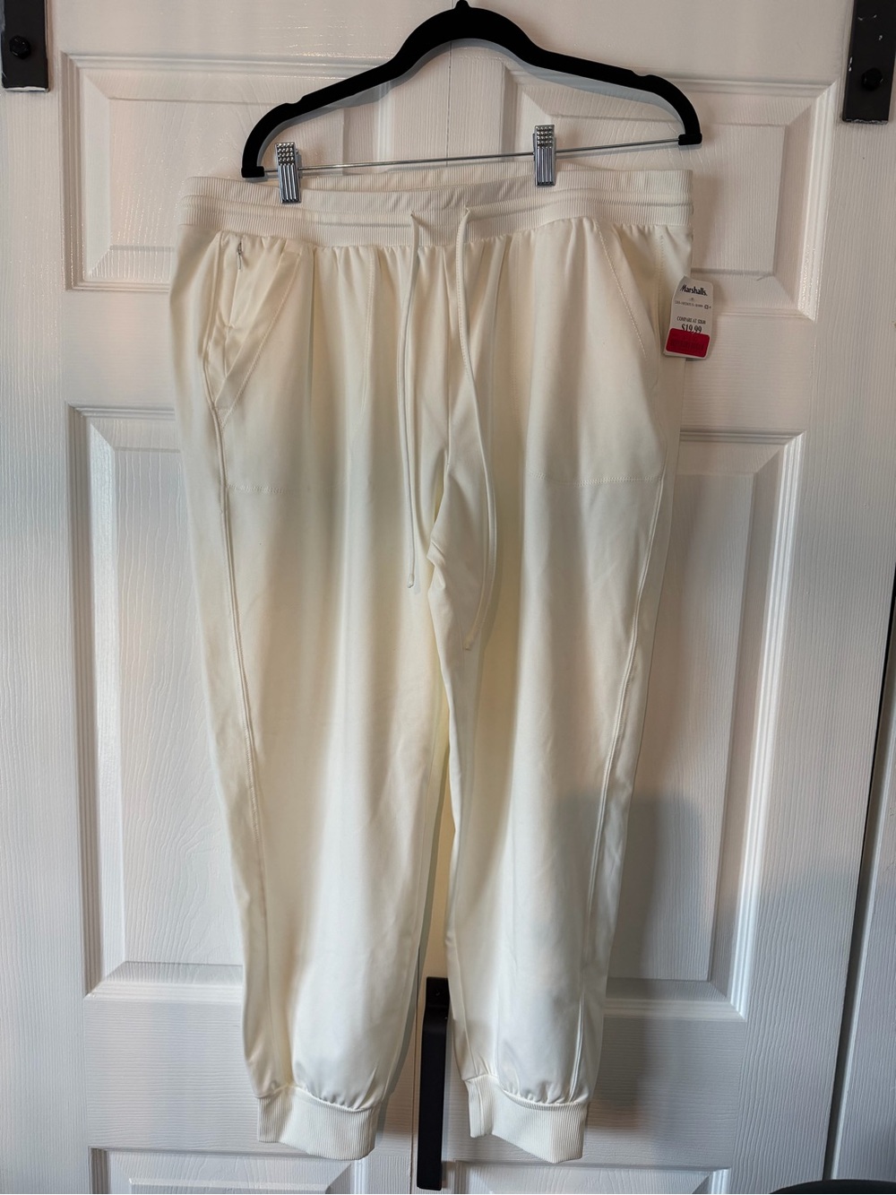 Rachael Zoe Cream Drawstring Jogger Pants